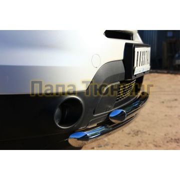 Защита переднего бампера двойная d57-d57 РусСталь для Ford Explorer 2011-2015