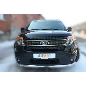 Защита переднего бампера 60 мм ALFeco для Ford Explorer 2011-2015