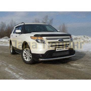 Защита переднего бампера 76 мм ТСС для Ford Explorer 2011-2015