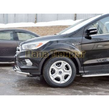Защита передняя двойная 42-d42 РусСталь для Ford Kuga 2016-