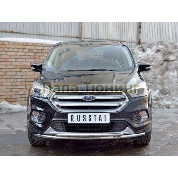 Защита передняя двойная 42-d42 РусСталь для Ford Kuga 2016-