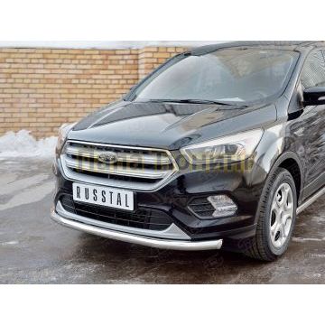 Защита переднего бампера d57 РусСталь для Ford Kuga 2016-