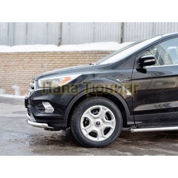Защита переднего бампера d57 РусСталь для Ford Kuga 2016-