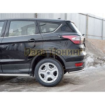 Защита задняя уголки d42 РусСталь для Ford Kuga 2016-