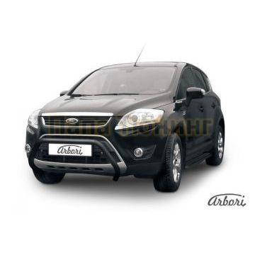Кенгурин чёрная сталь низкий мини 57 мм Slitkoff для Ford Kuga 2008-2013 Кенгурин чёрная сталь низкий мини 57 мм Slitkoff для Ford Kuga 2008-2013