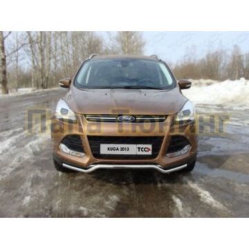 Защита переднего бампера 42 мм ТСС для Ford Kuga 2013-2016