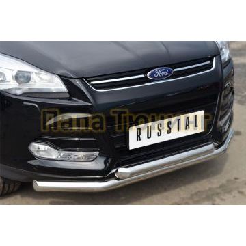 Защита передняя двойная d57-d57 РусСталь для Ford Kuga 2013-2016