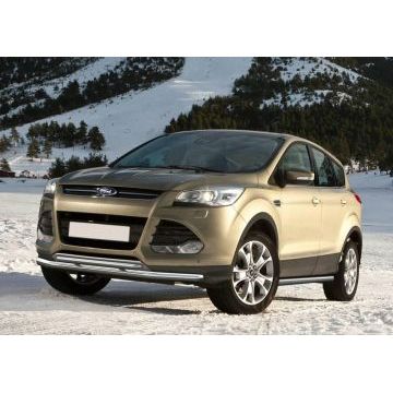 Защита передняя двойная 57-42 мм Rival для Ford Kuga 2013-2016
