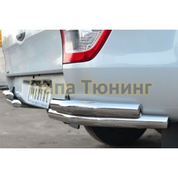 Защита задняя уголки d57 РусСталь для Ford Ranger 2012-2015