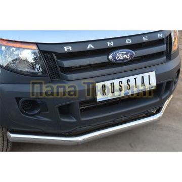 Защита переднего бампера d76 РусСталь для Ford Ranger 2012-2015