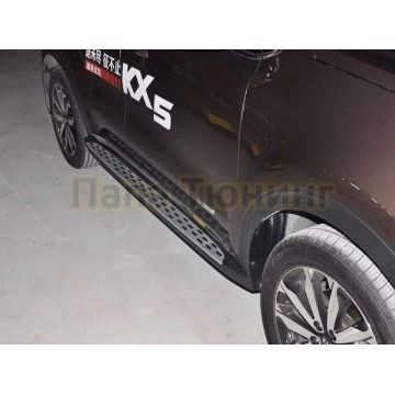 Пороги алюминиевые OEM-style для Kia Sportage 2016-2021