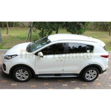 Пороги алюминиевые OEM-style с логотипом Sportage для Kia Sportage 2016-2021