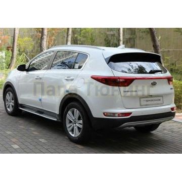 Пороги алюминиевые OEM-style с логотипом Sportage для Kia Sportage 2016-2021