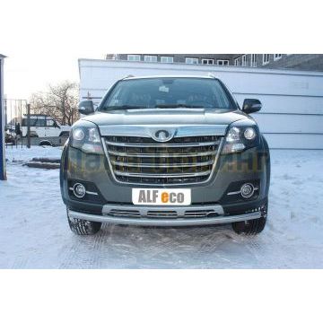 Защита переднего бампера 60 мм ALFeco для Great Wall Hover H3 2014-2017