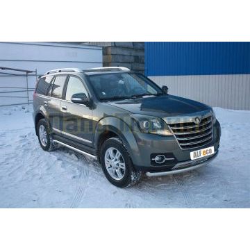 Защита переднего бампера 60 мм ALFeco для Great Wall Hover H3 2014-2017