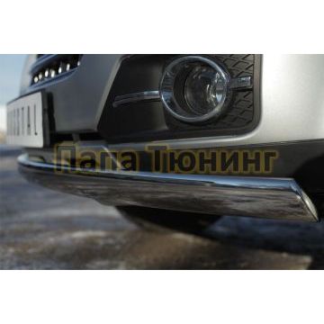 Защита передняя 75-42 дуга овал РусСталь для Great Wall Hover H3 2014-