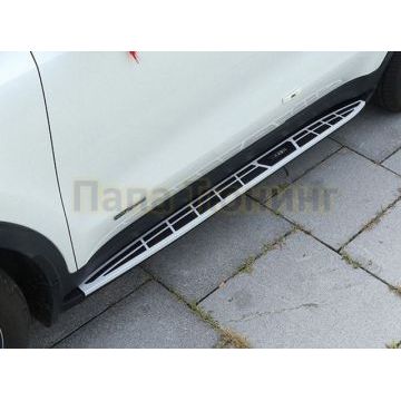 Пороги алюминиевые OEM-style для Kia Sportage 2016-2021