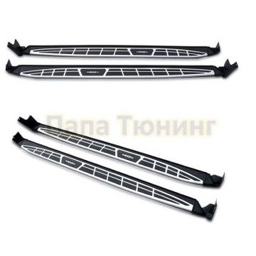 Пороги алюминиевые OEM-style для Kia Sportage 2016-2021