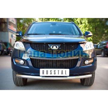 Защита переднего бампера d57 РусСталь для Great Wall Hover H5 2011-2015