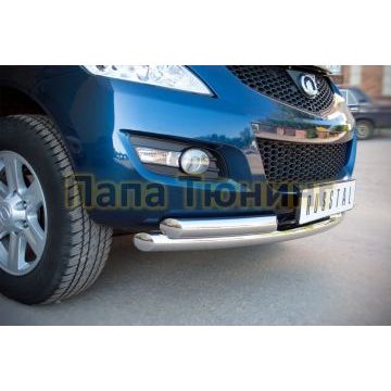 Защита передняя двойная d57-d57 РусСталь для Great Wall Hover H5 2011-2015
