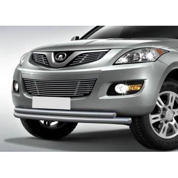 Защита передняя двойная 76-57 мм Rival для Great Wall Hover H5 2011-2015