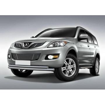 Защита передняя двойная 76-57 мм Rival для Great Wall Hover H5 2011-2015