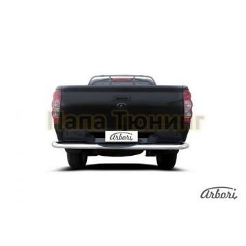 Защита заднего бампера с накладкой 76 мм Slitkoff для Great Wall Wingle 5 2011-2015 Защита заднего бампера с накладкой 76 мм Slitkoff для Great Wall Wingle 5 2011-2015