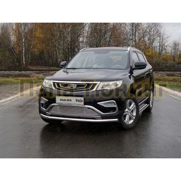 Защита переднего бампера 60 мм для Geely Atlas 2018-2024