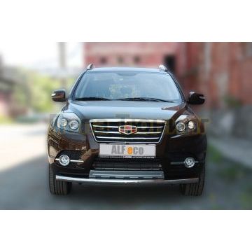 Защита переднего бампера 60 мм ALFeco для Geely Emgrand X7 2017-