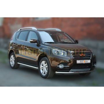 Защита переднего бампера 60 мм ALFeco для Geely Emgrand X7 2017-