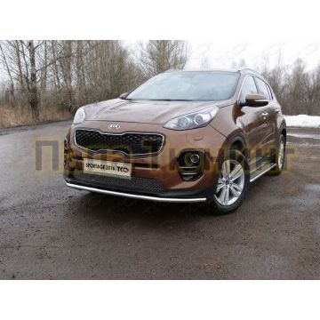 Защита переднего бампера 42 мм ТСС для Kia Sportage 2016-2018