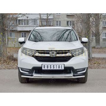 Защита передняя двойная дуга 42-d42 РусСталь для Honda CR-V 2017-