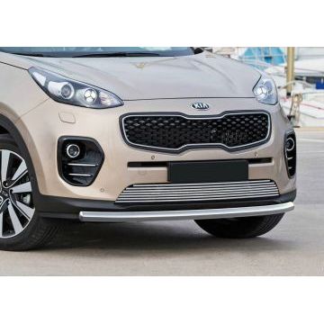 Защита переднего бампера 57 мм Rival для Kia Sportage 2016-2021