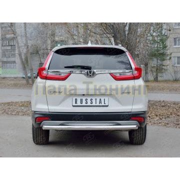 Защита заднего бампера дуга d57 РусСталь для Honda CR-V 2017-