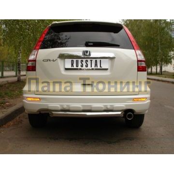 Защита заднего бампера d57 РусСталь для Honda CR-V 2010-2012