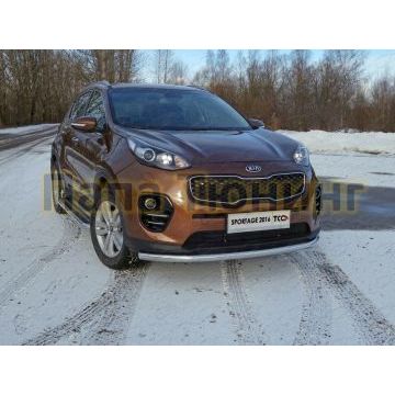 Защита переднего бампера 60 мм ТСС для Kia Sportage 2016-2018