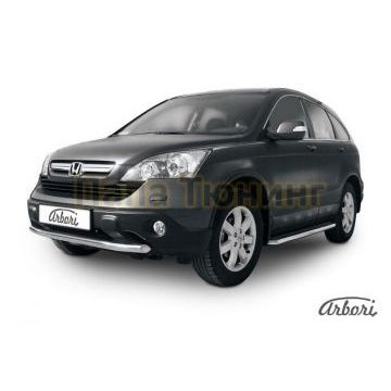 Защита переднего бампера 57 мм Slitkoff для Honda CR-V 2010-2012