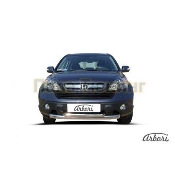 Защита передняя двойная 76-57 мм Slitkoff для Honda CR-V 2010-2012