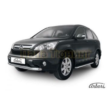 Защита переднего бампера 76 мм Slitkoff для Honda CR-V 2010-2012