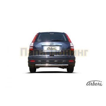 Защита заднего бампера 57 мм Slitkoff для Honda CR-V 2010-2012