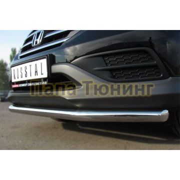 Защита переднего бампера d57 секции РусСталь для Honda CR-V 2012-2015