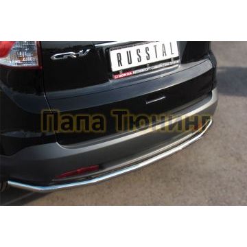 Защита заднего бампера d42 РусСталь для Honda CR-V 2012-2015