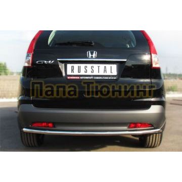 Защита заднего бампера d42 РусСталь для Honda CR-V 2012-2015