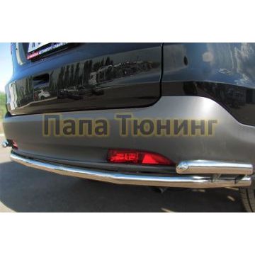 Защита заднего бампера с уголками d42 РусСталь для Honda CR-V 2012-2015