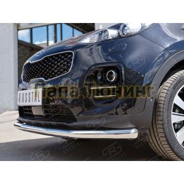 Защита переднего бампера d57 РусСталь для Kia Sportage 2016-2021