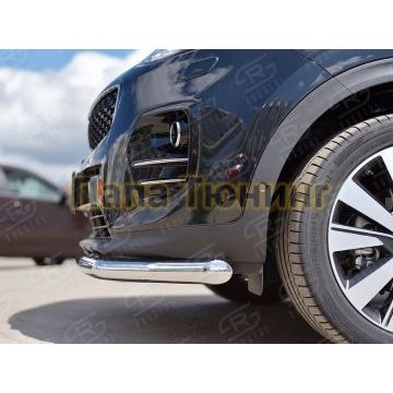 Защита переднего бампера d57 РусСталь для Kia Sportage 2016-2021
