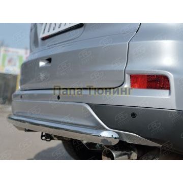 Защита заднего бампера d57 РусСталь для Honda CR-V 2015-2017