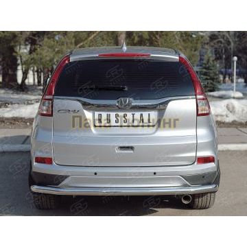 Защита заднего бампера d57 секции РусСталь для Honda CR-V 2015-2017