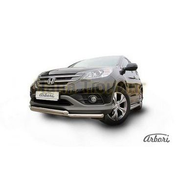 Защита передняя двойная 57-57 мм Slitkoff для Honda CR-V 2012-