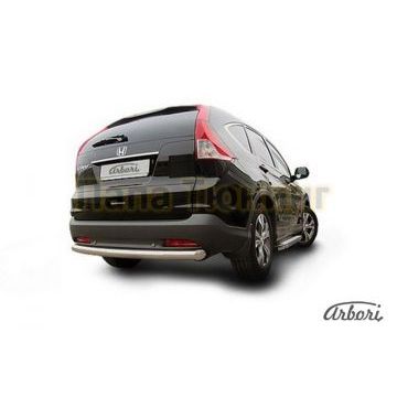 Защита заднего бампера радиусная 76 мм Slitkoff для Honda CR-V 2012-